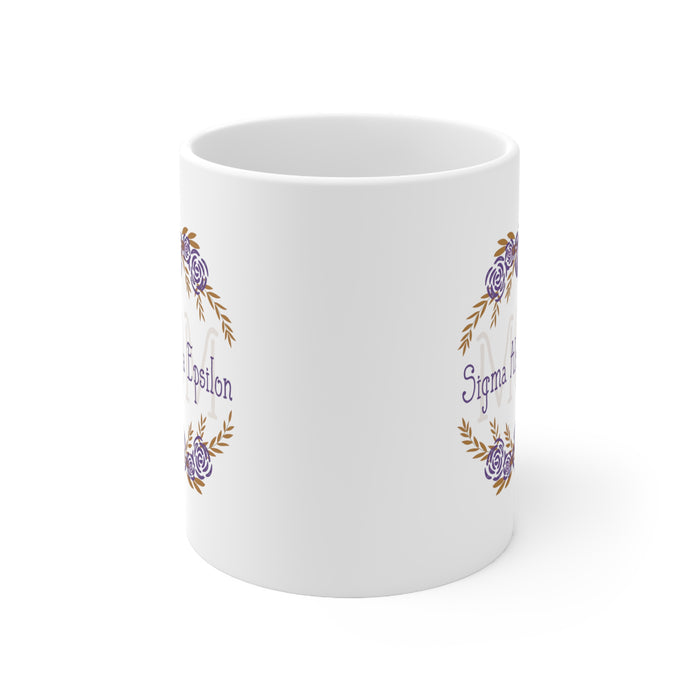 Sigma Alpha Epsilon Mom Floral Ceramic Coffee Cup, 11oz Sigma Alpha Epsilon Mom Floral Ceramic Coffee Cup, 11oz