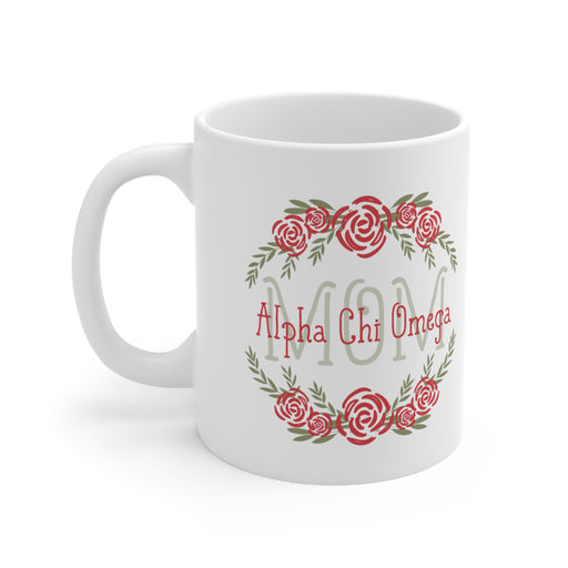 Drinkware Alpha Chi Omega Floral Mom Coffee Mug