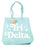 Delta Delta Delta Retro Pom Pom Tote Bag