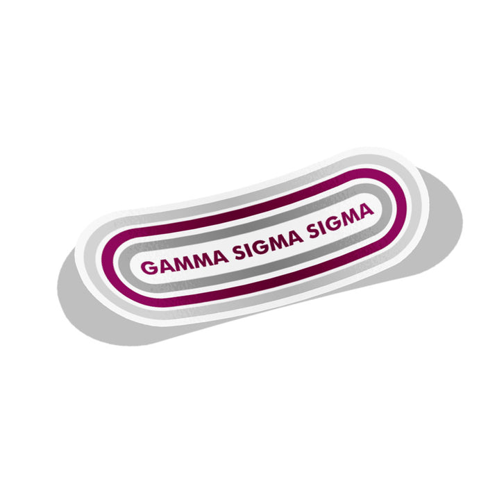 Gama Sigma Sigma Capsule Sorority Decal