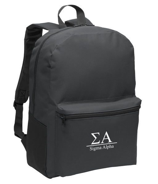 Sigma Alpha Collegiate Embroidered Backpack