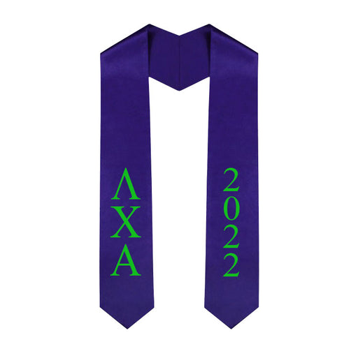 Lambda Chi Alpha Vertical Grad Stole with Letters & Year