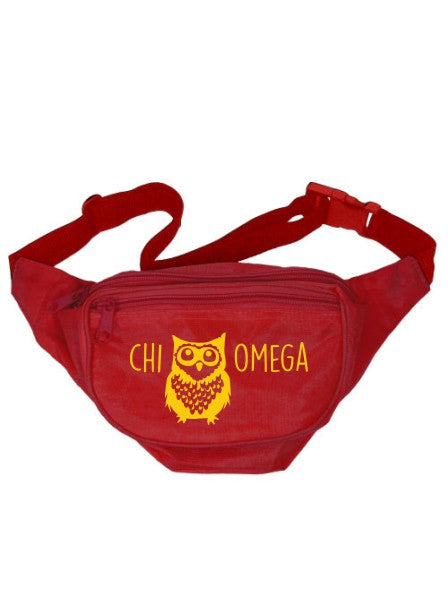 Chi Omega Owl 2 Fanny Pack