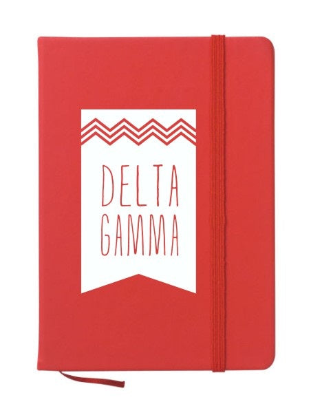 Delta Gamma Chevron Notebook