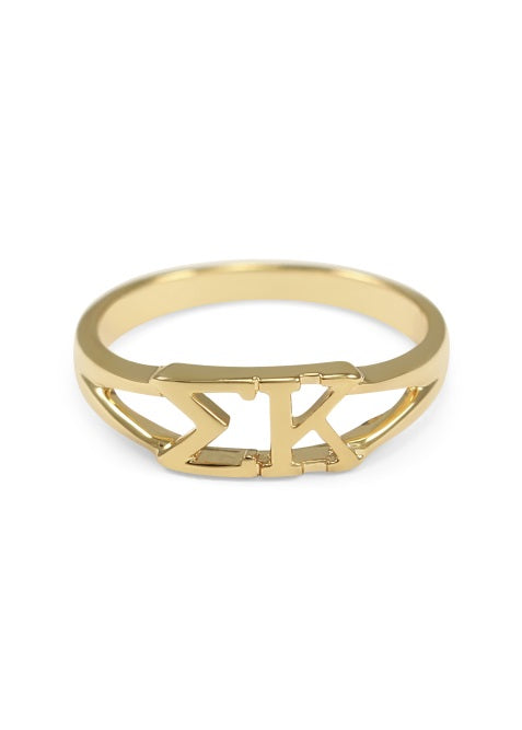 Sigma Kappa Sunshine Gold Ring