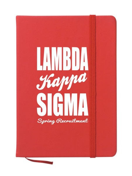 Lambda Kappa Sigma Cursive Impact Notebook