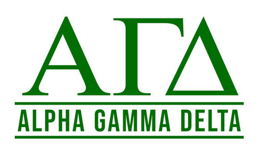 Alpha Gamma Delta Custom Greek Letter Sticker - 2.5