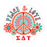 Sigma Delta Tau Peace Sticker