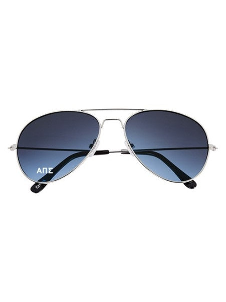 Alpha Pi Sigma Ocean Gradient Roman Letter Sunglasses