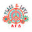 Alpha Gamma Delta Peace Sticker