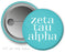Zeta Tau Alpha Simple Text Button