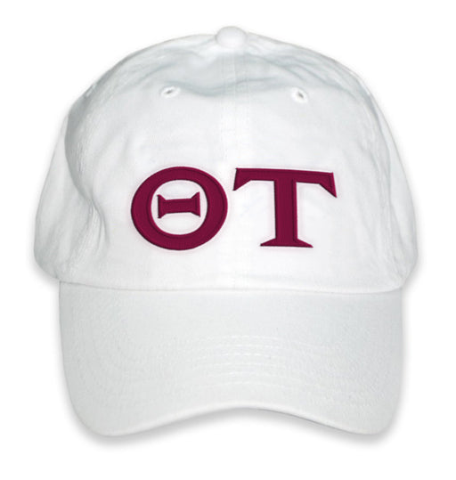 Theta Tau Greek Letter Embroidered Hat