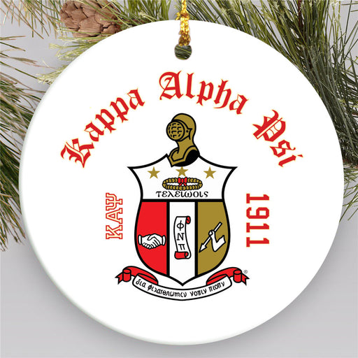 Kappa Alpha Psi Round Crest Ornament