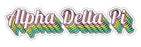 Alpha Delta Pi New Hip Stepped Sticker
