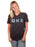 Theta Nu Xi Unisex V-Neck T-Shirt with Sewn-On Letters