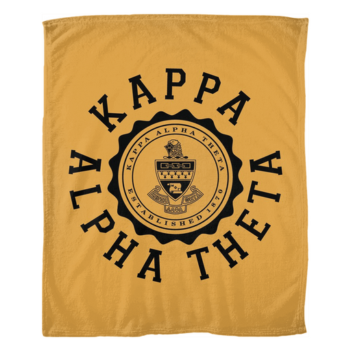 Kappa Alpha Theta Seal Fleece Blankets