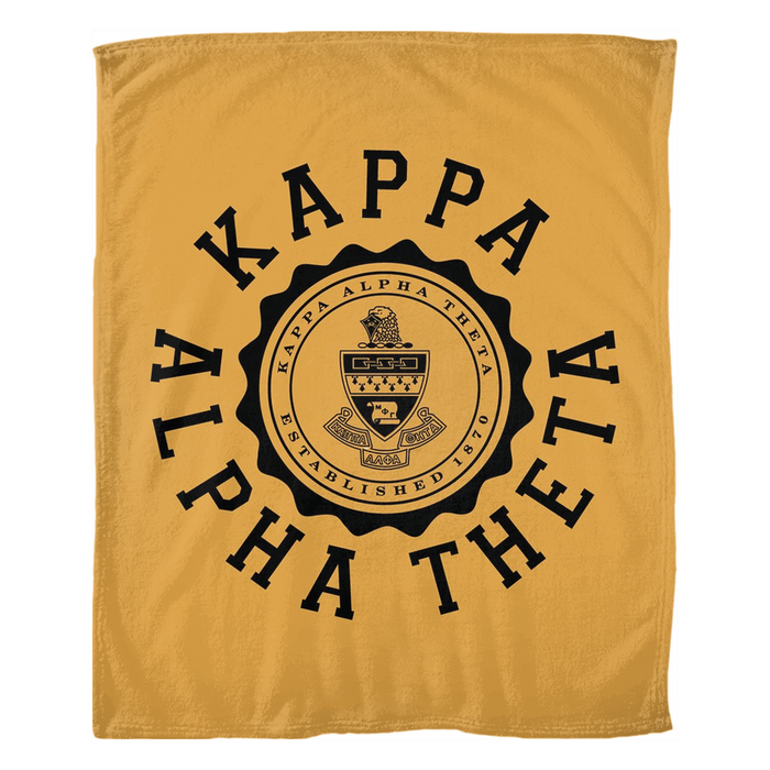 Kappa Alpha Theta Seal Fleece Blankets Kappa Alpha Theta Seal Fleece Blankets