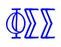 Phi Sigma Sigma Inline Greek Letter Sticker - 2.5