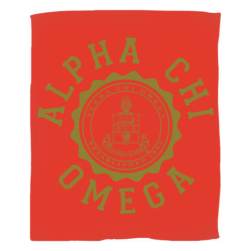 All Alpha Chi Omega Seal Fleece Blankets