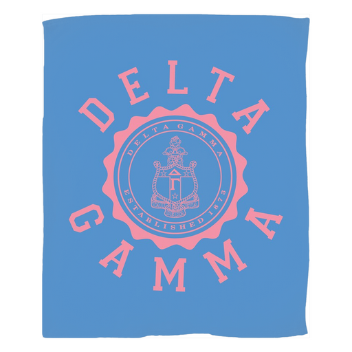 Homedecorgifts Delta Gamma Seal Fleece Blankets