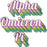 Alpha Omicron Pi Greek Stacked Sticker