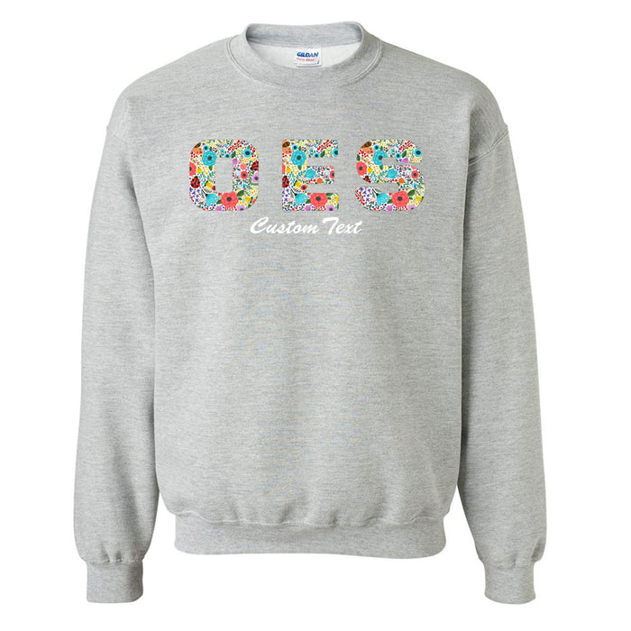 Order Of The Eastern Star Crewneck Letters Sweatshirt with Custom Embroidery