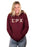 Panhellenic Unisex Hooded Sweatshirt with Sewn-On Letters