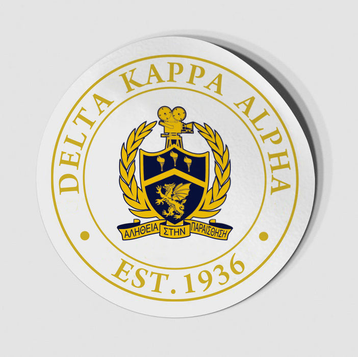 Delta Kappa Alpha Circle Crest Decal