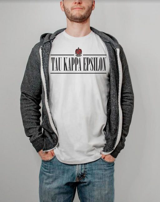 Tau Kappa Epsilon Double Bar Crest T-Shirt