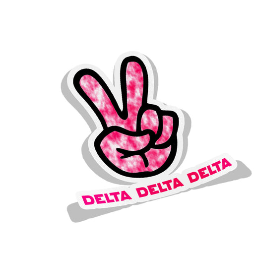 Delta Delta Delta Peace Sorority Decal