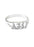Alpha Phi Omega Sterling Silver Ring with Lab Created Clear Diamond
