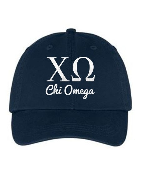 Chi Omega Collegiate Curves Hat