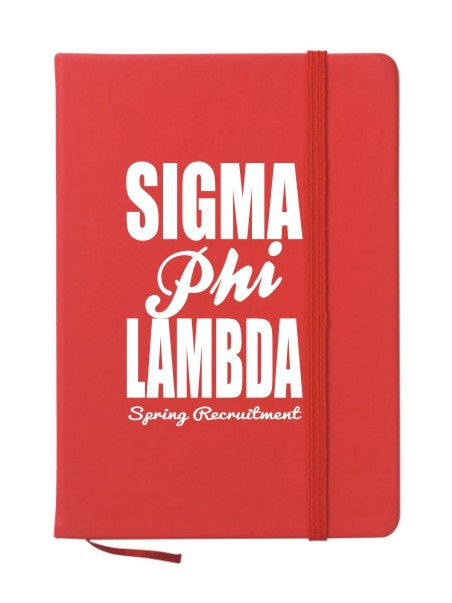 Sigma Phi Lambda Cursive Impact Notebook