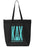 Kappa Delta Chi Impact Letters Zippered Poly Tote