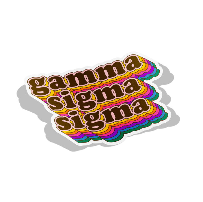 Gamma Sigma Sigma Retro Sorority Decal