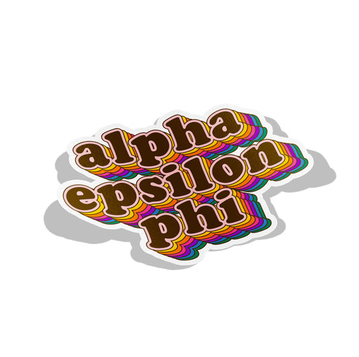 Alpha Epsilon Phi Retro Sorority Decal