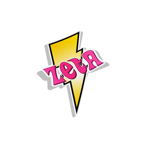 Zeta Tau Alpha Lightning Sorority Decal