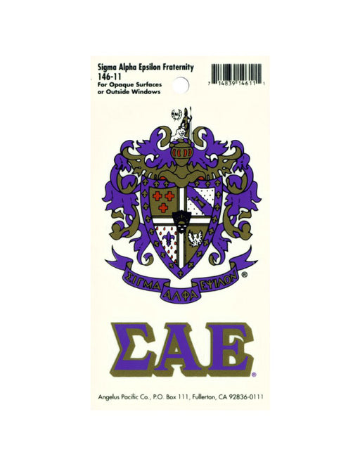 Fraternity Crest Decal