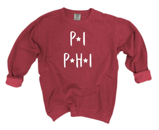 Pi Beta Phi Comfort Colors Starry Nickname Sorority Sweatshirt