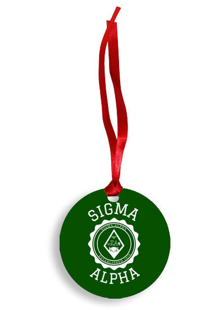 Sigma Alpha Crest Ornament