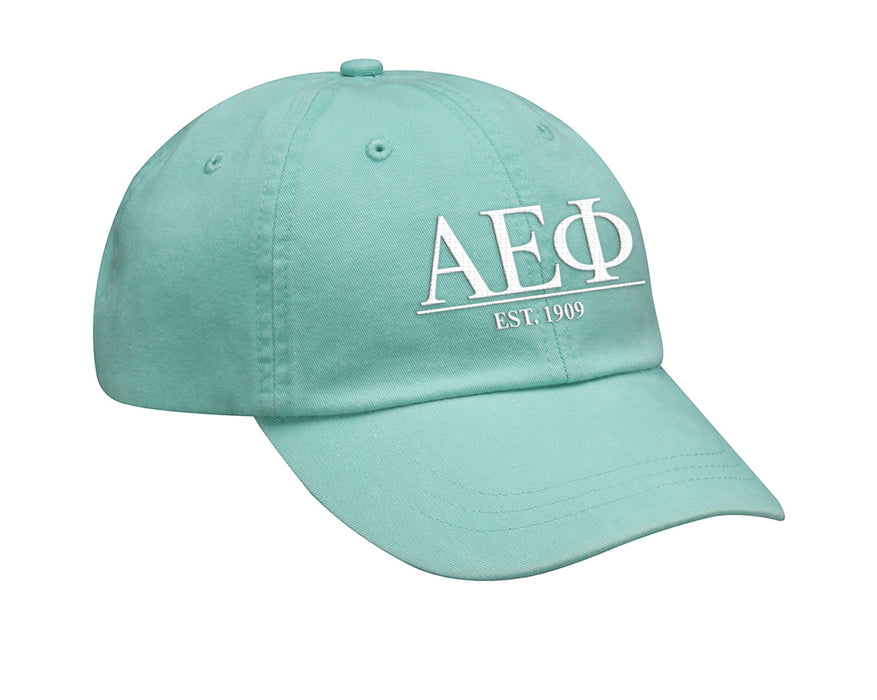 Alpha Epsilon Phi Letters Year Embroidered Hat