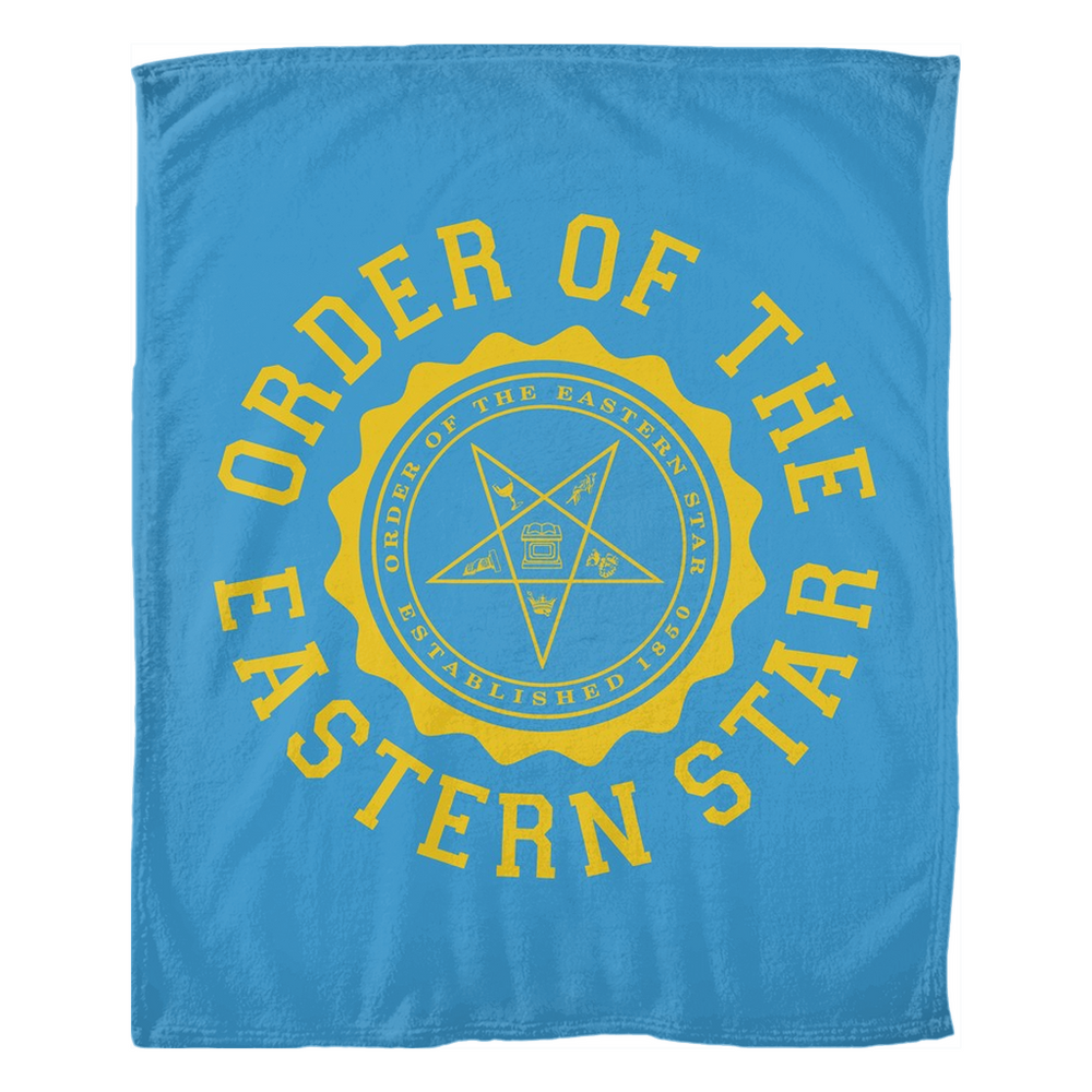 Oes Order Of The Eastern Star Seal Fleece Blankets OES - Order of the Eastern Star Seal Fleece Blankets