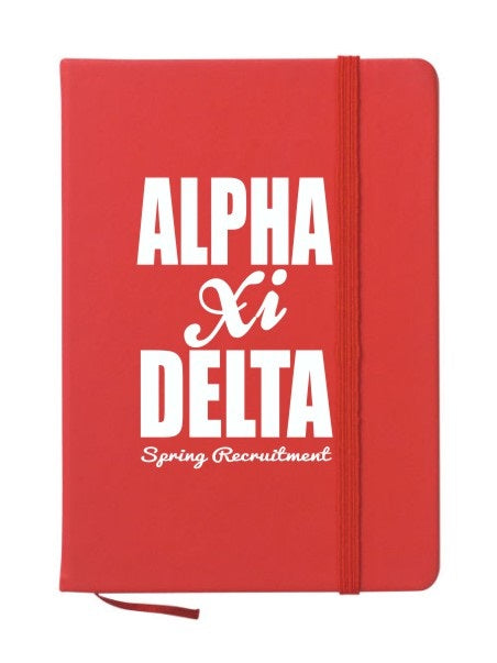 Alpha Xi Delta Cursive Impact Notebook