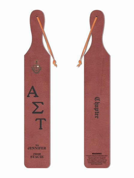 Alpha Sigma Tau Traditional Paddle