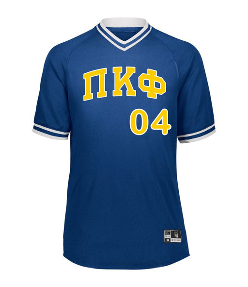 Pi Kappa Phi Retro V-Neck Baseball Jersey