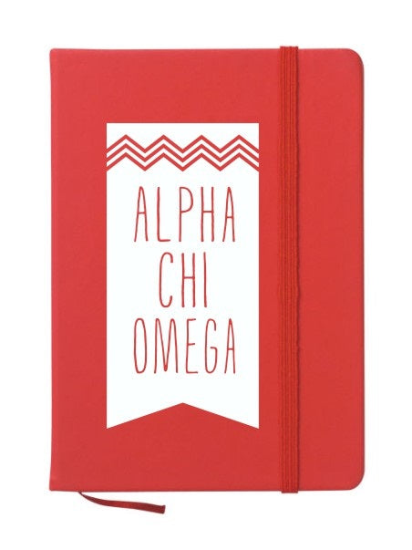 Alpha Chi Omega Chevron Notebook