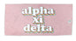 Alpha Xi Delta Plush Retro Beach Towel