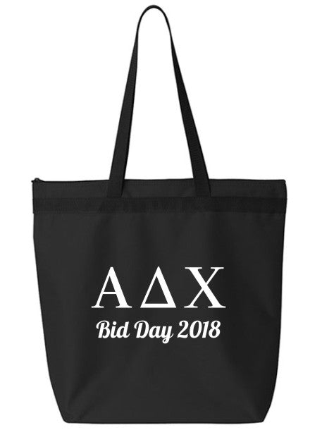 Fraternity Roman Letters Event Tote Bag