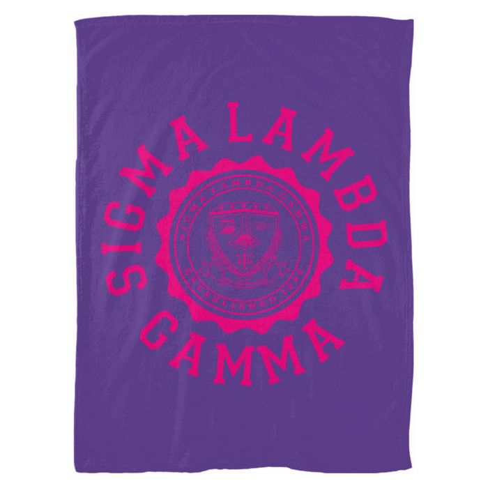 Sigma Lambda Gamma Seal Fleece Blankets Sigma Lambda Gamma Seal Fleece Blankets