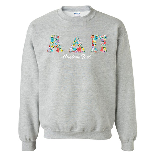 Sweatshirts Crewneck Letters Sweatshirt with Custom Embroidery